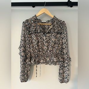 NWOT DRESS FORUM LOS ANGELES FLORAL PRINT TOP